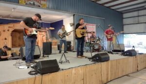 A band is playing at last year's Possum Festival in Florida.